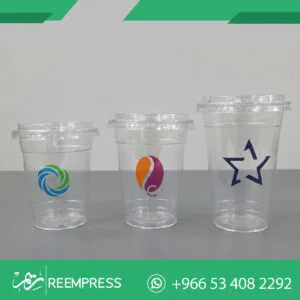 كاسات بلاستيك بغطاء